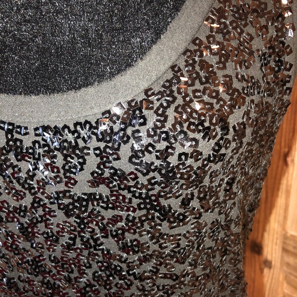 J. Crew NWT sequin tank black small. - Picture 2 of 4